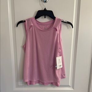 Athleta Pink Sleeveless Cut Out Tank Top